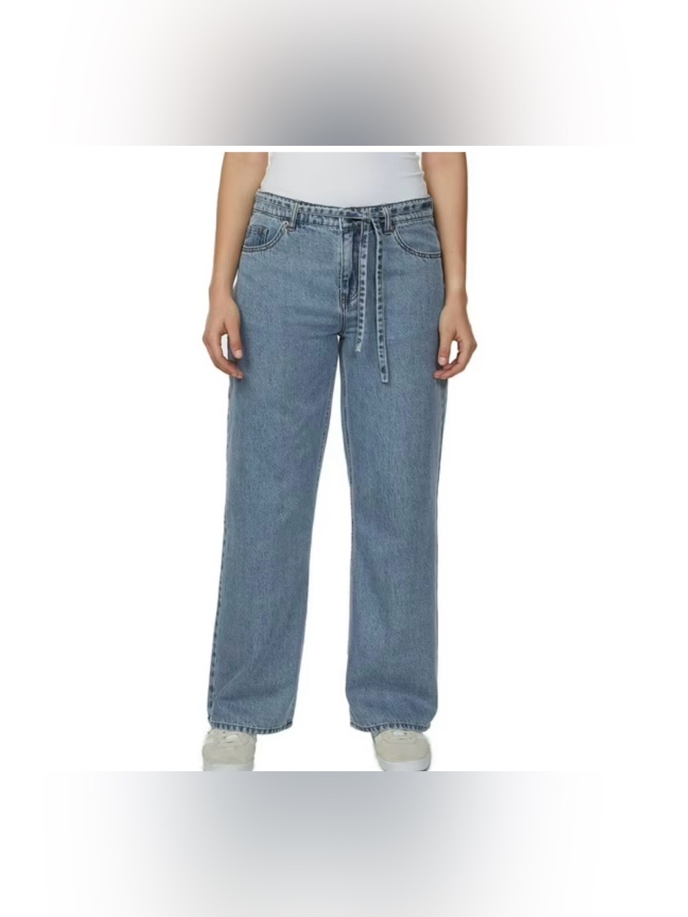 Buffalo Jeans|Light Blue wide leg belted Jeans - Casual Relaxed Fit,NWT•••Boho